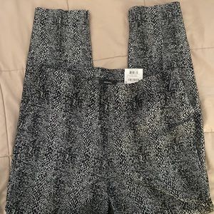 Alfani Plus Size Flocked-Print Pull-On Pants, Size 0X